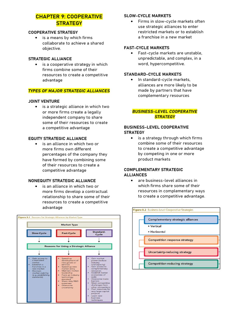 Understanding Cooperative Strategies | PDF | Entrepreneurship ...