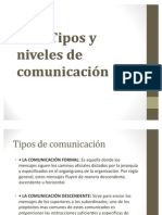 Tipos y Niveles de Comunicacion