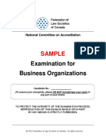 Business Organizations Sample Exam 1