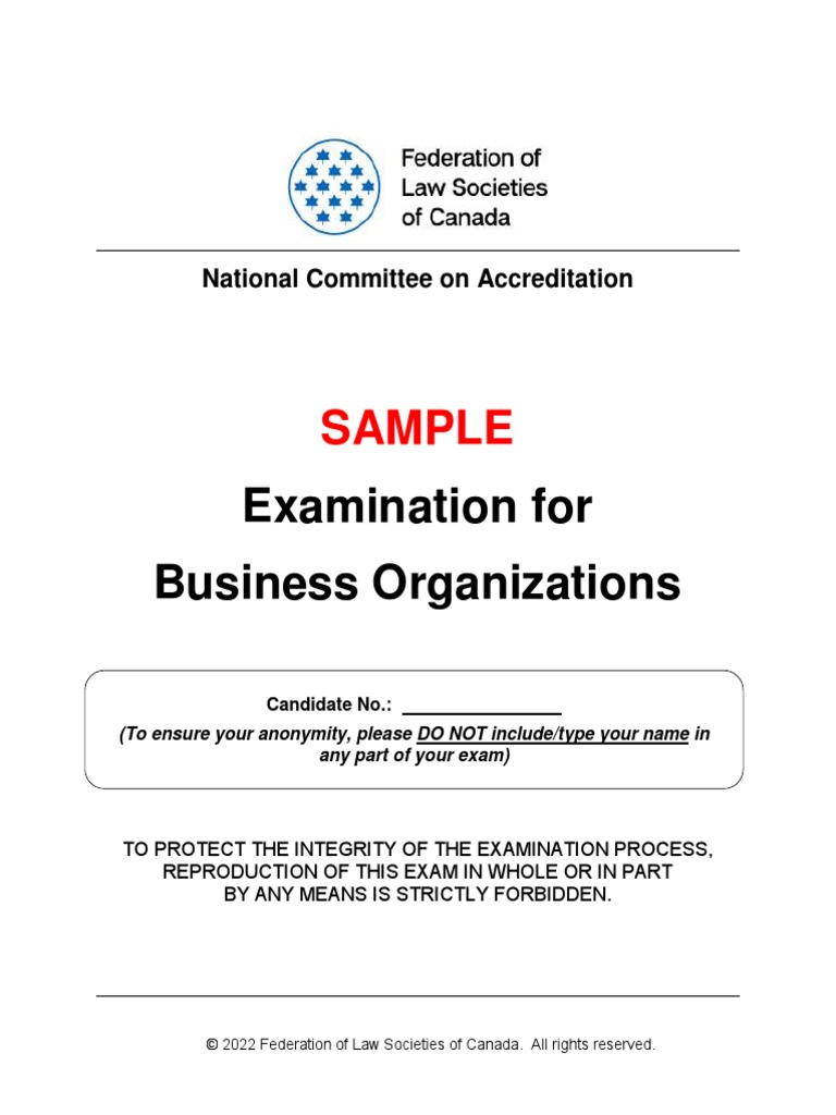 Business Organizations Sample Exam 1 | PDF | Corporations | Loans