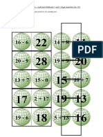 AS - Add - Subtract 1 and 2 Digit Numbers (To 20)