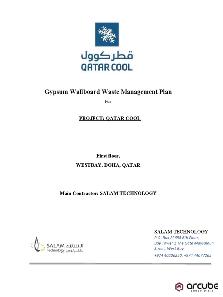 Gypsum Wallboard Waste Management 2018 PDF Drywall Waste Management