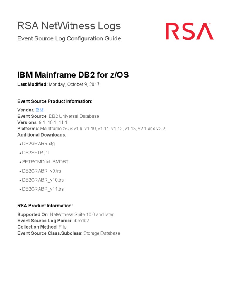 IBM DB2 Mainframe | PDF | Ibm Db2 | Software