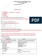 List and Tuple Worksheet Solution