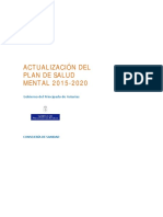 Actualización Plan de Salud Mental 2015