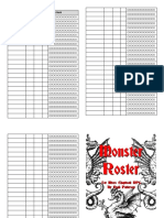 Micro Chapbook RPG Monster Roster (38017212)