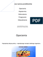 Oparzenia, Odmrożenia, Hipotermia