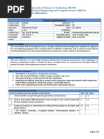 (Course outline) Engineering Economics 2+0