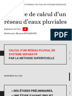 Exercice de Calcul Eaux Pluvial - Ingénierie-De-L'eau