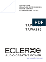 Ecler Tawa112 215 Manual de Usuario