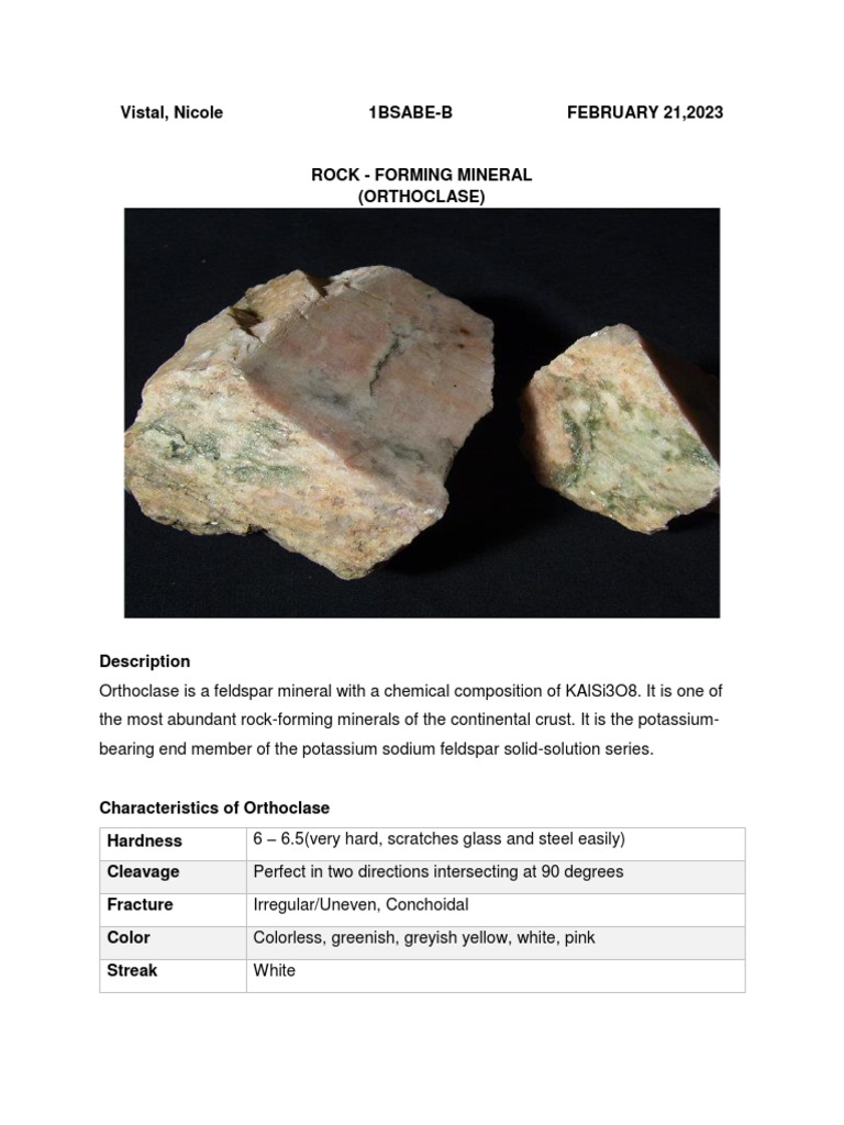 Rock Forming Mineral PDF