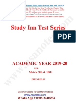 9th & 10th New Pairing Scheme 2019-20-Unlocked