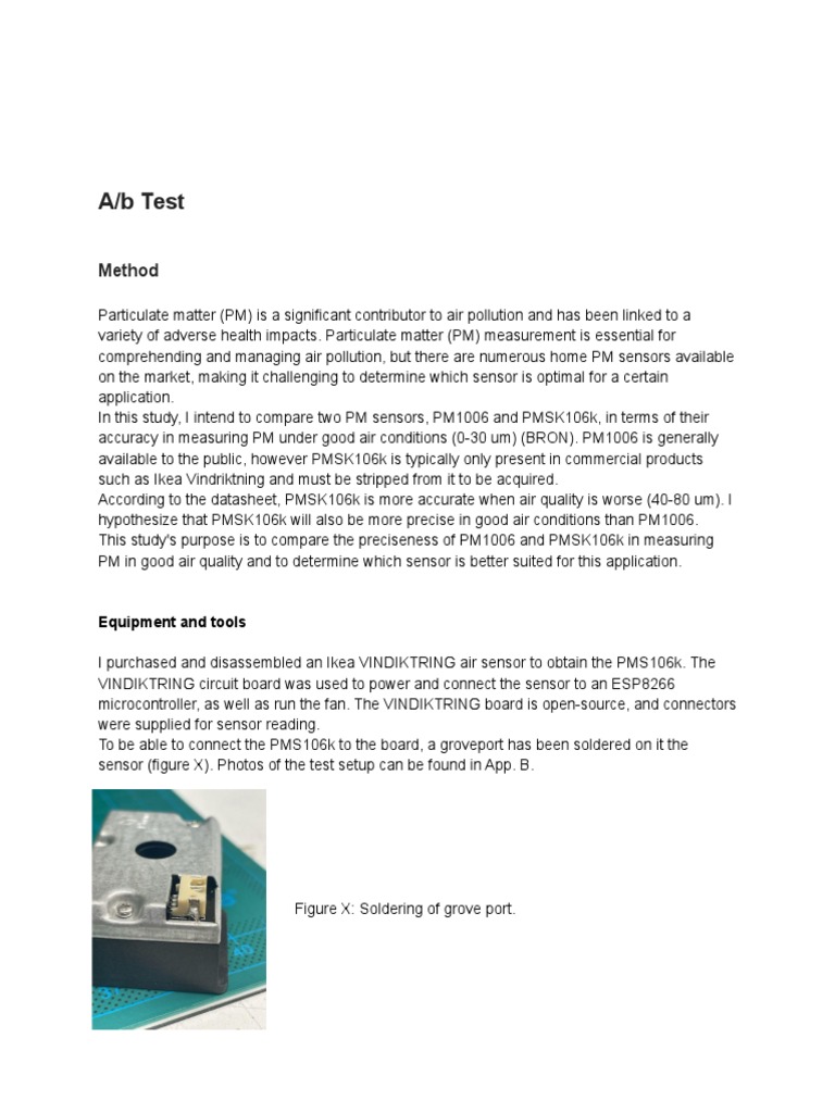 PM Sensor Accuracy Comparison Study | PDF | Accuracy And Precision | Sensor
