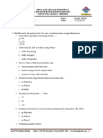 Soal PTS Genap Akidah Akhlak Kls 1 MI