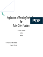 APOP16 Application of Seeding Technology For Palm Olein Fractions Etienne Deffense