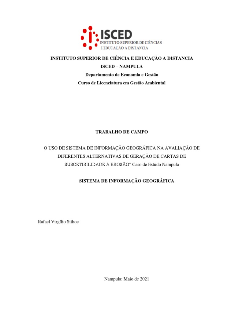 Sistema De Informacao E Gestao Pdf Erosão Sistema De Informações