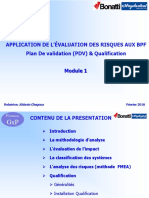 L'Analyse Des Risques Et Le Plan Directeur de Validation (PDV) - Final