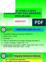 Kontrak Pembelajaran Kolaborasi Keilmuan27 Januari 2023