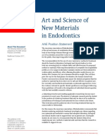 Art and Science of New Materials in Endodontics