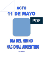 Acto 11 Mayo Día del Himno Nacional Argentino