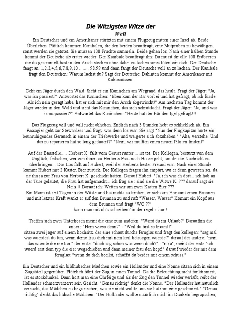 Die Witzigsten Witze Der Welt PDF