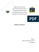 TRABAJO HISTORIA DE VENEZUELA Asp - Cad. Barreto Fuentes