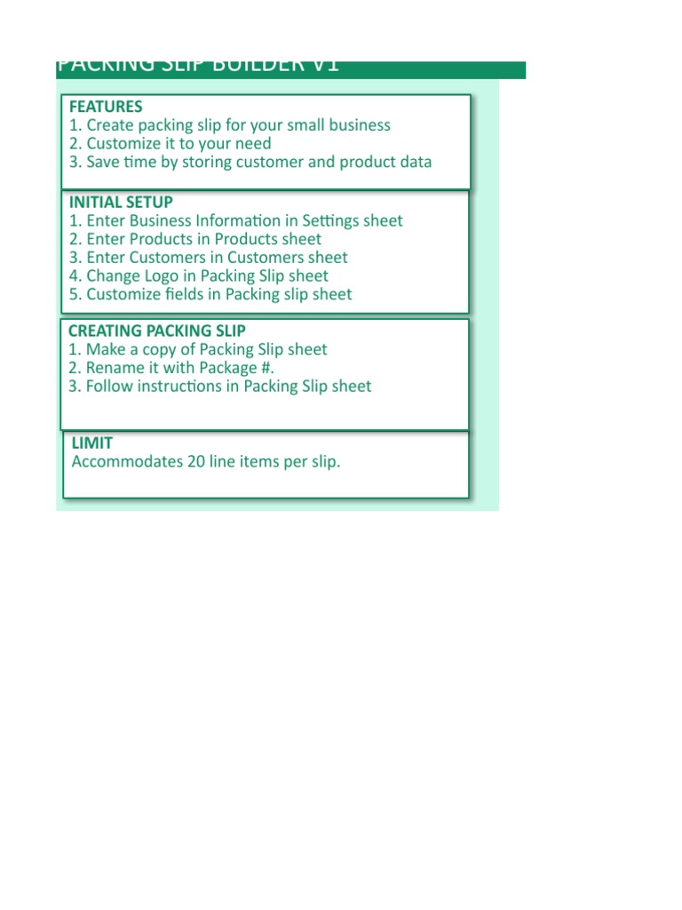 Packing Slip Template | PDF | Information Technology Management