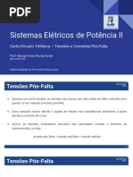 Aula 05 - Curto-Circuito Trifásico - Tensões e Correntes Pós-Falta