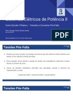 Aula 05 - Curto-Circuito Trifásico - Tensões e Correntes Pós-Falta