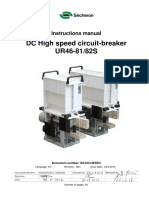 DC High Speed Circuit-Breaker UR46-81/82S: Instructions Manual