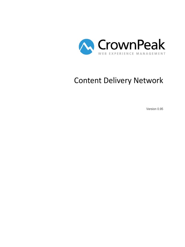 Crownpeak playbook content delivery network pdf networking