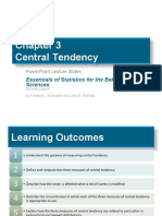 Central Tendency Measures in Distributions