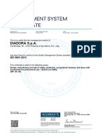 Certificato Iso 9001