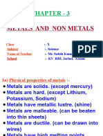 Metals and Non-Metals