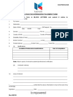 Application For Internship Attachment Form