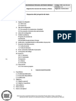 Esquema Del Proyecto de Tesis