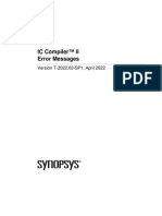 IC Compiler™ II Error Messages