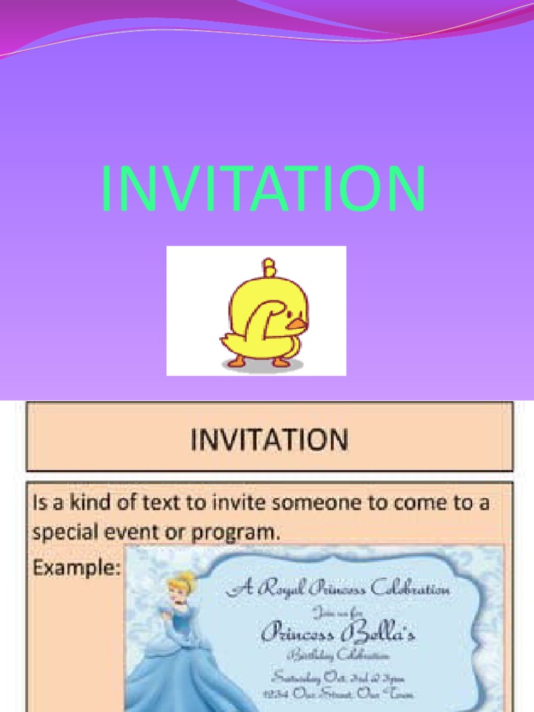 Invitation Text PDF