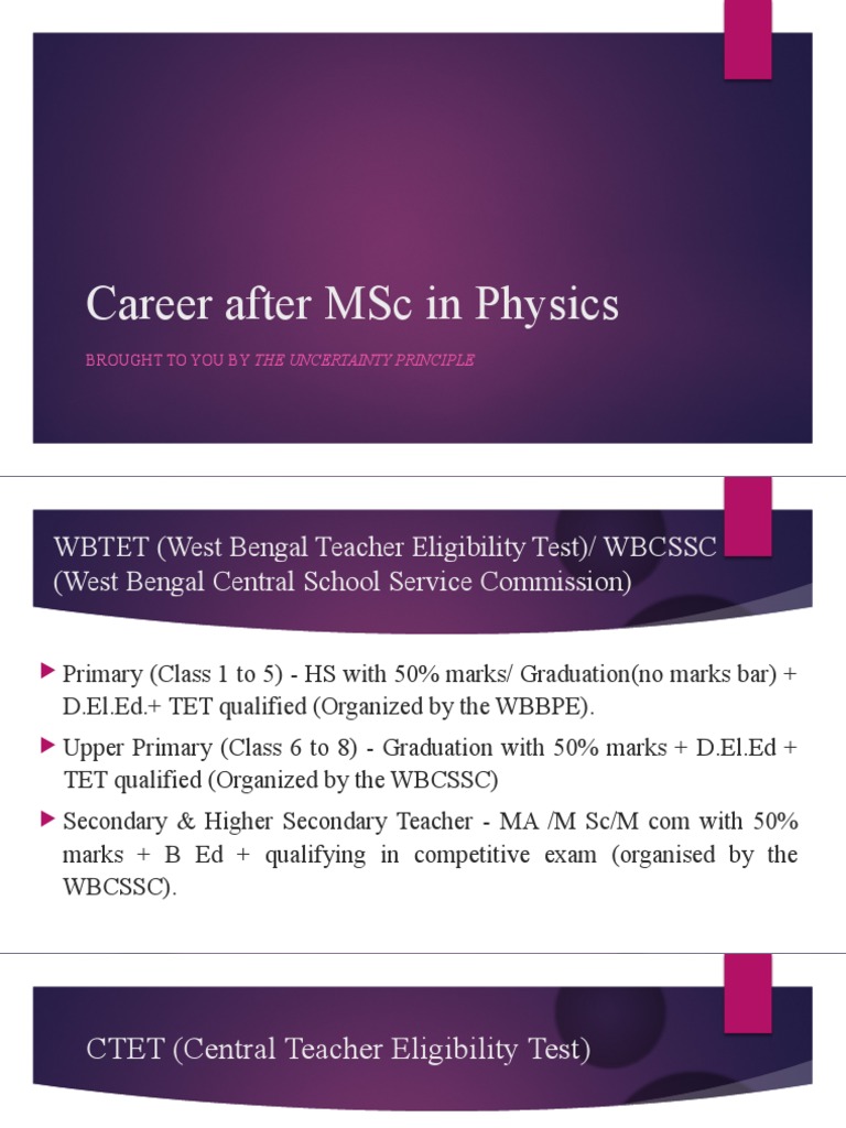Career after msc in physics download free pdf qualifications