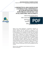 A Importância Dos Gráficos de Controle para Monitorar A Qualidade Dos Processos Industriais - Estudo de Caso Numa Indústria Metalúrgica