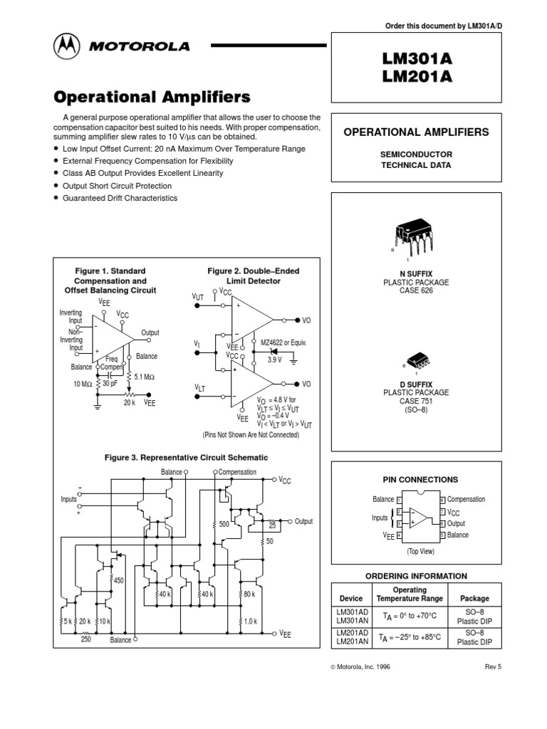 LM301A | Operational Amplifier | Amplifier