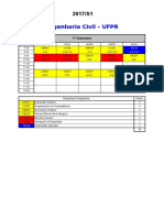 Horários e disciplinas de Engenharia Civil