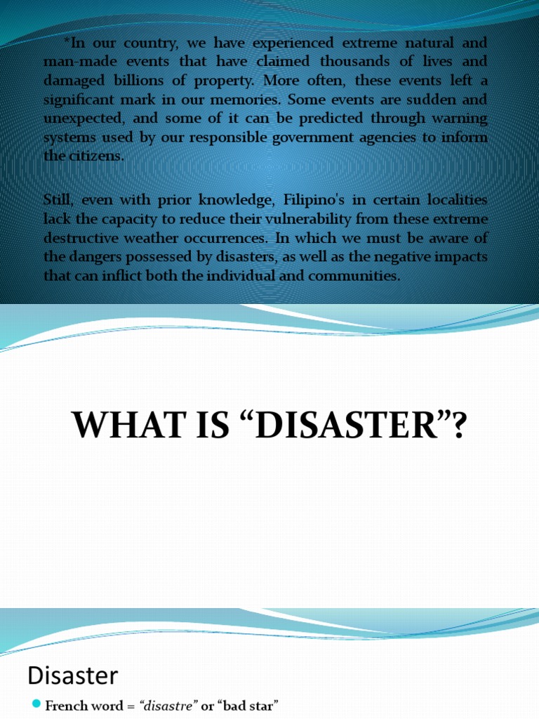 Disasters | PDF | Hazards | Disaster Risk Reduction
