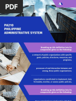 PA210 Philippine Administrative System