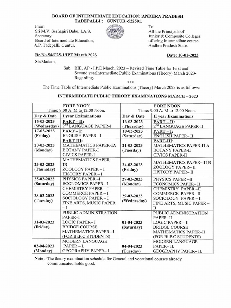 Home Time Table For Class 5th
