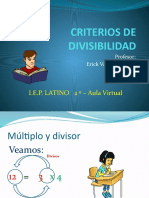 Criterios de Divisibilidad