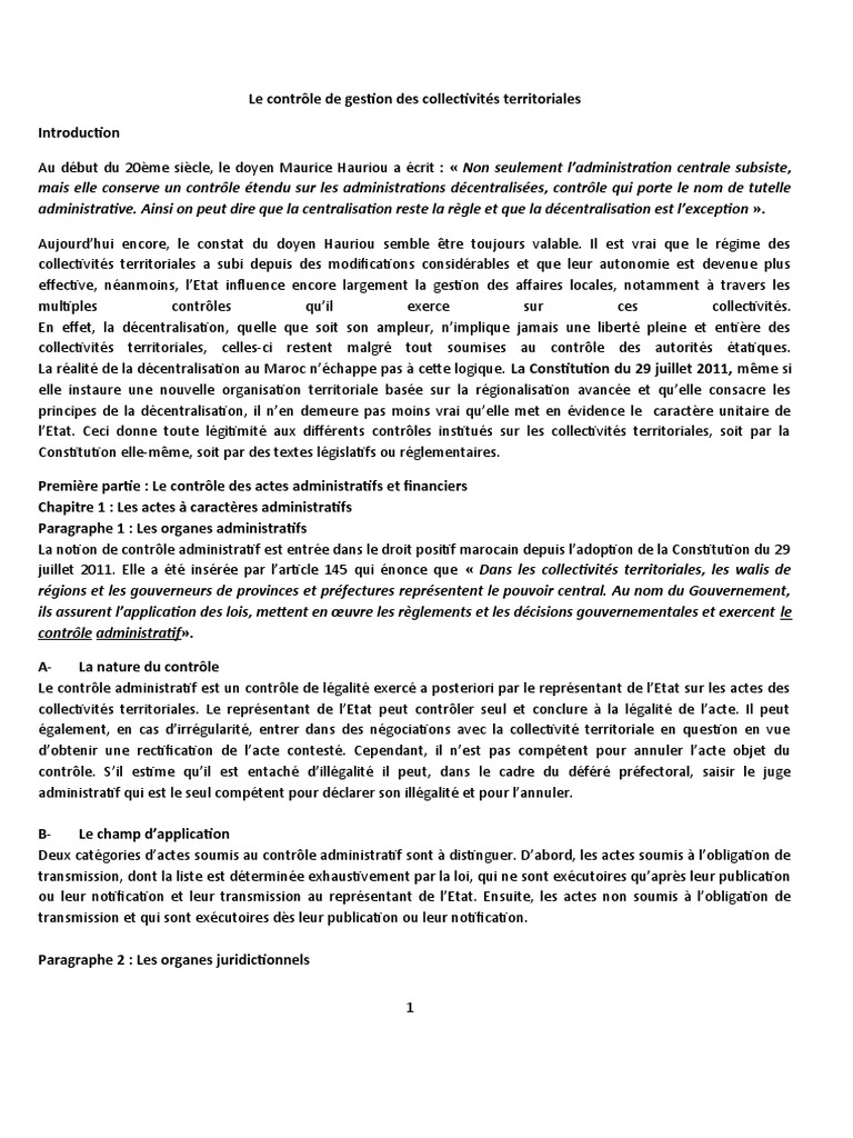 Le Contrôle Administratif | PDF | Loi | Compétence