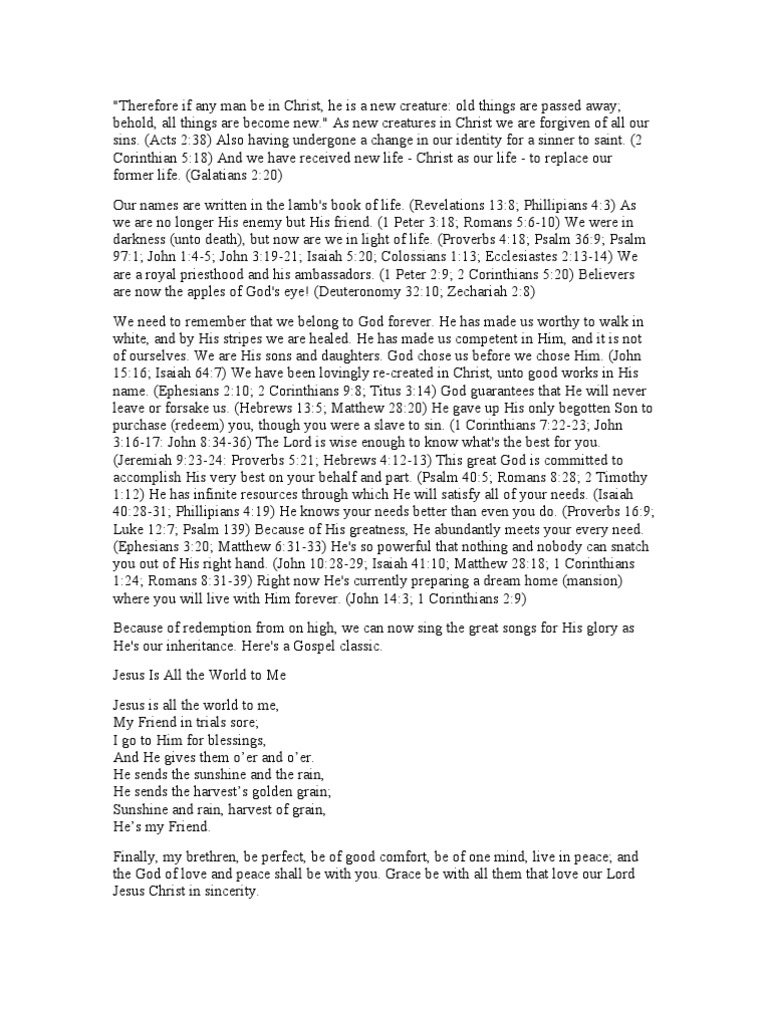 A New Creature in Christ PDF Gospel Of Matthew Gospel Of John