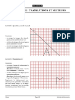 Translations Et Vecteurs Exercices