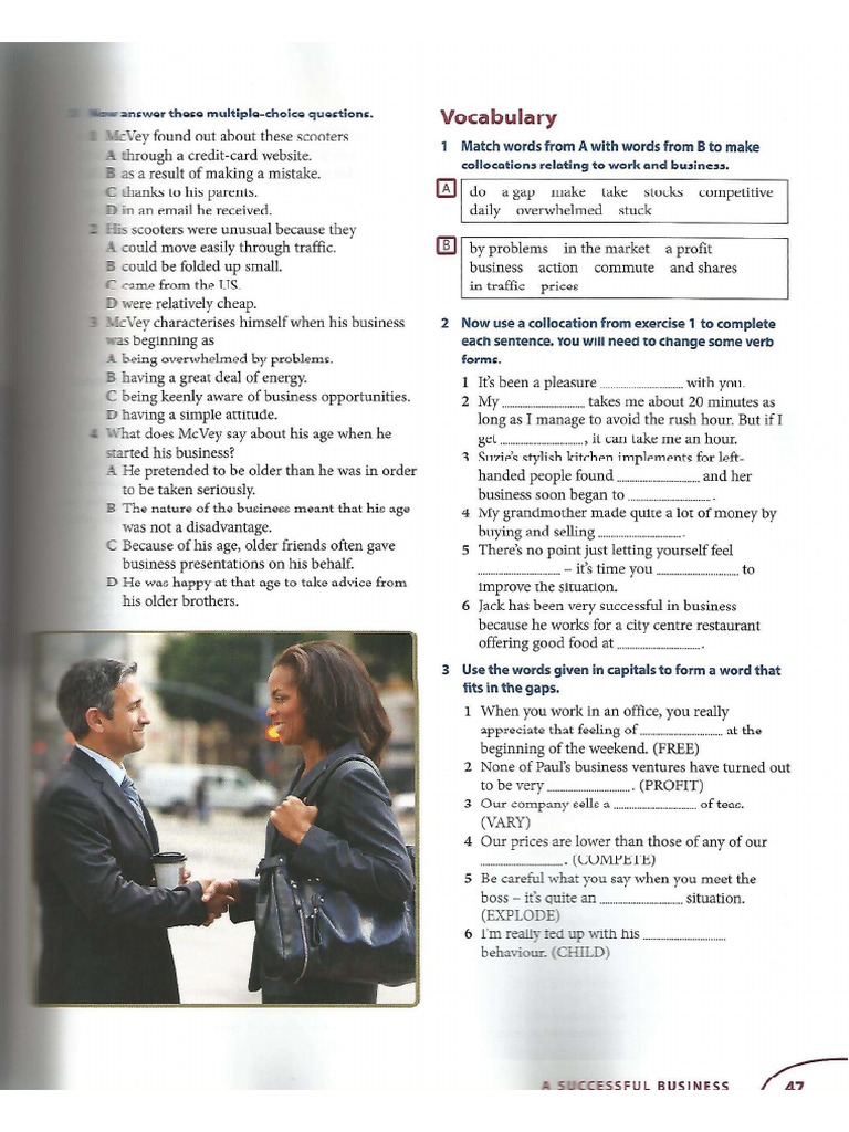 Work and Business Collocations | PDF